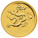 Pre-Owned 2012 Australian Lunar Dragon 1/2oz Gold Coin