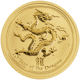 Pre-Owned 2012 Australian Lunar Dragon 1/2oz Gold Coin