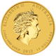 Pre-Owned 2013 Australian Lunar Snake 1/10oz Gold Coin
