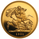 Pre-Owned 1981 UK Quintuple Sovereign Proof Design Gold Coin