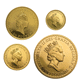 Pre-Owned 1995 UK Britannia Proof Gold 4-Coin Collection
