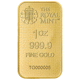 Pre-Owned The Royal Mint The Three Graces 1oz Gold Bar