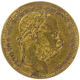 Pre-Owned 1884 Austrian Franz Joseph 20 Franc 8 Florins Gold Coin