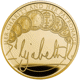 Pre-Owned 2022 UK The Queen's Reign Charity and Patronage 1/4oz Proof Gold Coin