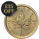 2025 Canadian Maple 1/4oz Gold Coin