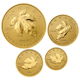 Pre-Owned 2015 Canadian Maple Fractional Proof Gold 4-Coin Set