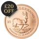 2025 South African Krugerrand 1/4oz Gold Coin