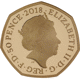 Pre-Owned 2018 UK 'The Snowman' 50p Proof Gold Coin