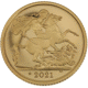 Pre-Owned 2021 UK Half Sovereign Proof Gold Coin