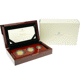 Pre-Owned 2021 UK Britannia Premium Proof Gold 3-Coin Set