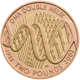 Pre-Owned 2003 UK DNA Double Helix £2 Proof Design Gold Coin