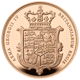 Pre-Owned UK 2025 Shield Design Full Sovereign Proof Gold Coin
