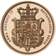 Pre-Owned UK 2025 Shield Design Full Sovereign Proof Gold Coin