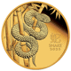 Pre-Owned 2025 Australian Lunar Snake 1/10oz Gold Coin