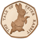 Pre-Owned 2017 UK Beatrix Potter 'Peter Rabbit' 50p Proof Gold Coin and Book Gift Set