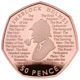 Pre-Owned 2019 UK Sherlock Holmes 50p Proof Gold Coin
