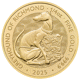 Pre-Owned 2025 UK Tudor Beasts Greyhound of Richmond 1/4oz Gold Coin