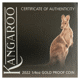 Pre-Owned 2022 Australian Kangaroo 1/4oz Proof Gold Coin