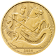 Pre-Owned UK St George and the Dragon 1/4oz Gold Coin - Mixed Dates