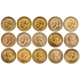 Pre-Owned 2006 UK Queen Elizabeth II 80th Birthday Sovereign Gold 31-Coin Collection