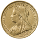 Pre-Owned 1901 UK Queen Victoria Half Sovereign Gold Coin - Boxed
