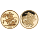 Pre-Owned 2004 and 2005 UK Half Sovereign Proof Gold 2-Coin Set - Damaged Outer Box