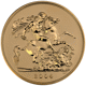 Pre-Owned 2004 UK Brilliant Uncirculated Quintuple Sovereign Gold Coin