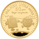 Pre-Owned UK 2021 Mr. Strong and Little Miss Giggle - 50th Anniversary of Mr. Men 1oz Proof Gold Coi