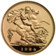 Pre-Owned 1984 UK Half Sovereign Proof Design Gold Coin