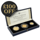 Pre-Owned 1994 D-Day Commemorative Proof Gold 3-Coin Collection