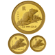 Pre-Owned 1996 Australian Lunar Mouse Proof Gold 3-Coin Set