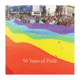 Pre-Owned 2022 UK 50 Years of Pride 50p Piedfort Proof Gold Coin