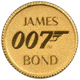 Pre-Owned 2020 Tuvalu James Bond 0.5g Gold Coin - Carded
