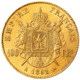 Pre-Owned 1862 French 100 Franc Napoleon III Gold Coin