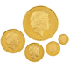 Pre-Owned 2013 UK Britannia Proof Gold 5-Coin Collection