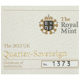 Pre-Owned 2012 UK Quarter Sovereign Proof Design Gold Coin