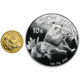 Pre-Owned 2007 Chinese Panda Proof Gold and Silver 2-Coin Collection
