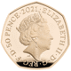 Pre-Owned 2021 UK 'Owl' 50p Proof Gold Coin