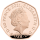 Pre-Owned 2021 UK 'Tigger' 50p Proof Gold Coin