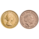 Pre-Owned 1968 - 2018 UK '50 Year Celebration' Full Sovereign Gold  2-Coin Set