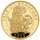 Pre-Owned 2023 UK Tudor Beasts The Yale of Beaufort 1/4oz Proof Gold Coin - Missing Outer Box
