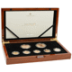 Pre-Owned 2022 Queen Elizabeth II Memorial 7-Coin Premium Gold Set - Damaged Sleeve