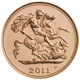 Pre-Owned 2011 UK Half Sovereign Proof Design Gold Coin