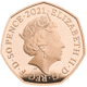Pre-Owned 2021 Team GB Tokyo Olympics 50p Proof Gold Coin