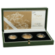 Pre-Owned 2004 UK Sovereign Proof Gold 3-Coin Collection - Damaged Certificate