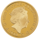 Pre-Owned 2021 UK Queen’s Beasts White Greyhound of Richmond 1oz Proof Design Gold Coin