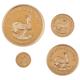 Pre-Owned 2025 South African Krugerrand Proof Gold 4-Coin Collection