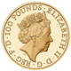 Pre-Owned 2017 UK Queen's Beasts The Lion of England 1oz Proof Gold Coin