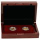 Pre-Owned UK Benedetto Pistrucci Celebration Full Sovereign Gold 2-Coin Set