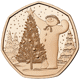 Pre-Owned 2024 UK 'The Snowman' 50p Proof Gold Coin